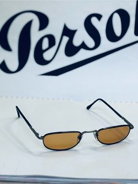 Vintage Persol Reader Sunglasses PO2052V 618 Gunmetal/Tortoise Lenses +2.00